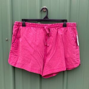 Women's Garment Dye Lightweight Pull On Shorts, 3.5" Inseam, Sizes XXL